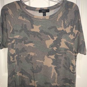 Camouflage T Shirt Dress